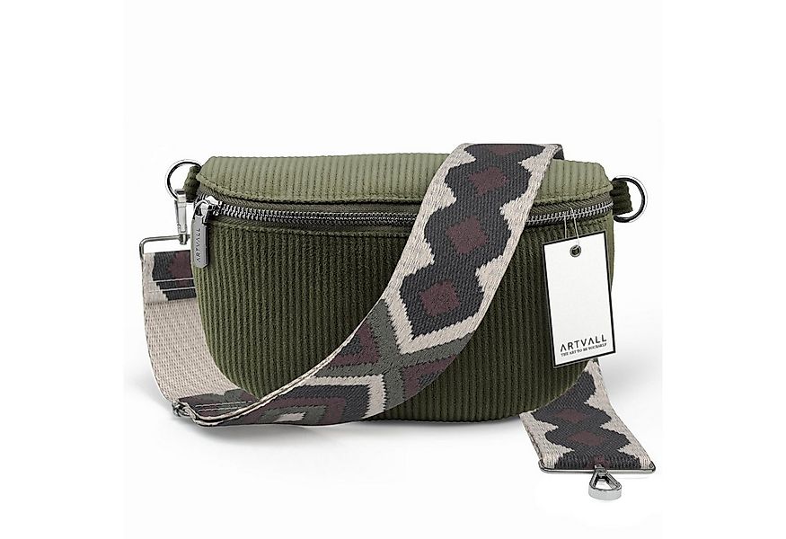 ARTVALL Umhängetasche Cord Handtasche Brusttasche Crossbody Bag Olivgrün (T günstig online kaufen