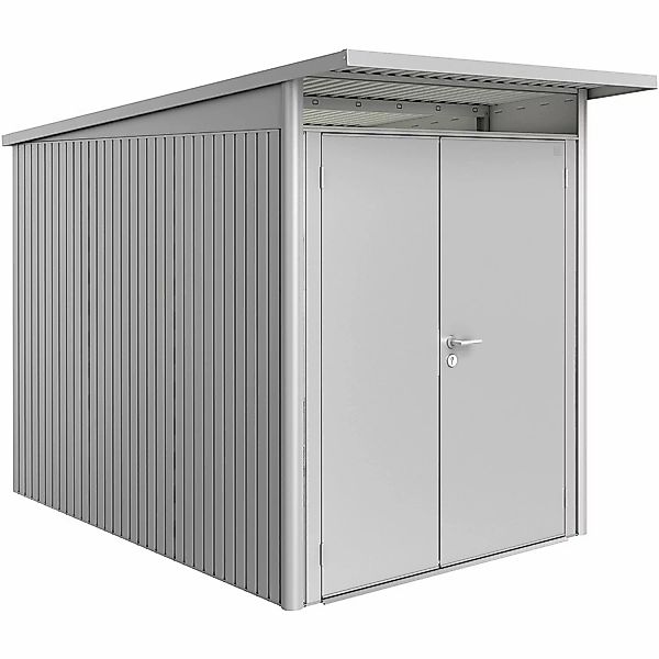 Biohort Metall-Gerätehaus AvantGarde Gr. A3 silber-metallic Doppeltür schma günstig online kaufen