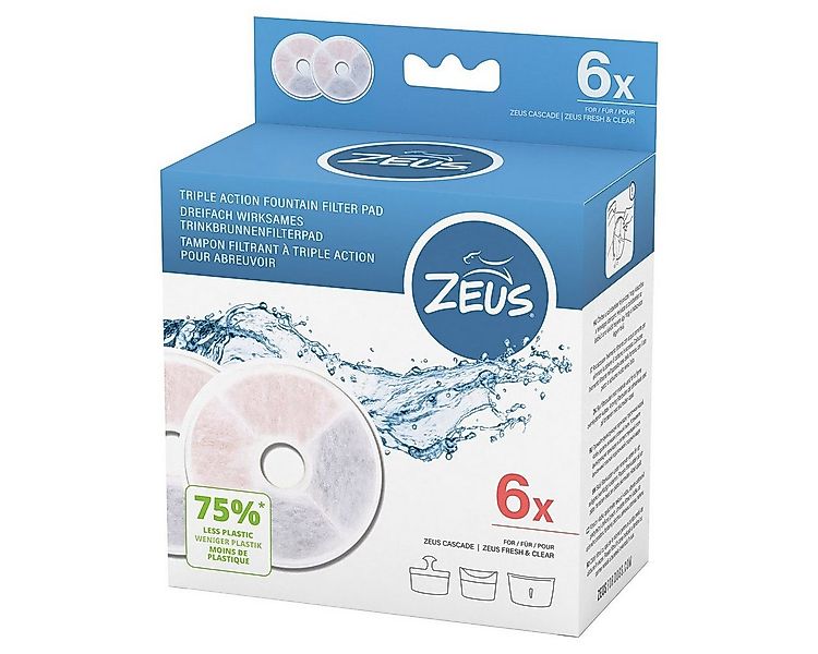 Zeus Trinkbrunnen Triple Action Filter rahmenlos, 6er Pack günstig online kaufen