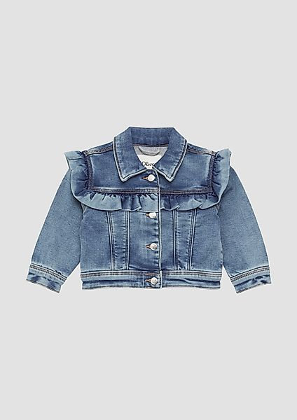 s.Oliver Outdoorjacke Jeansjacke mit Rüschen und günstig online kaufen