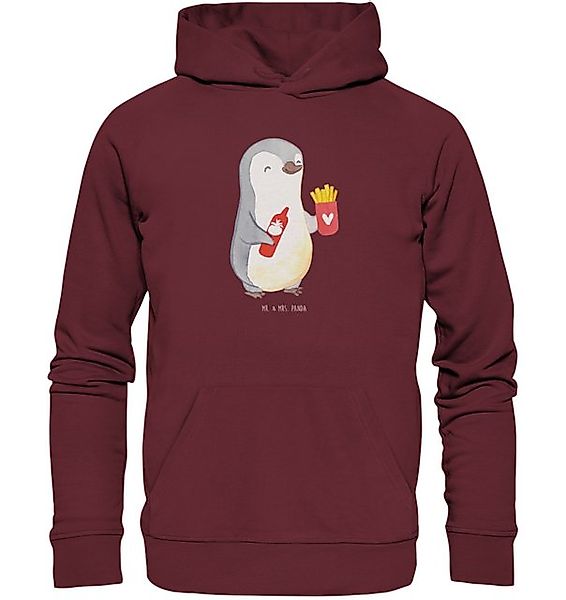 Mr. & Mrs. Panda Hoodie Größe S Pinguin Pommes - Burgundy - Geschenk, Gesch günstig online kaufen