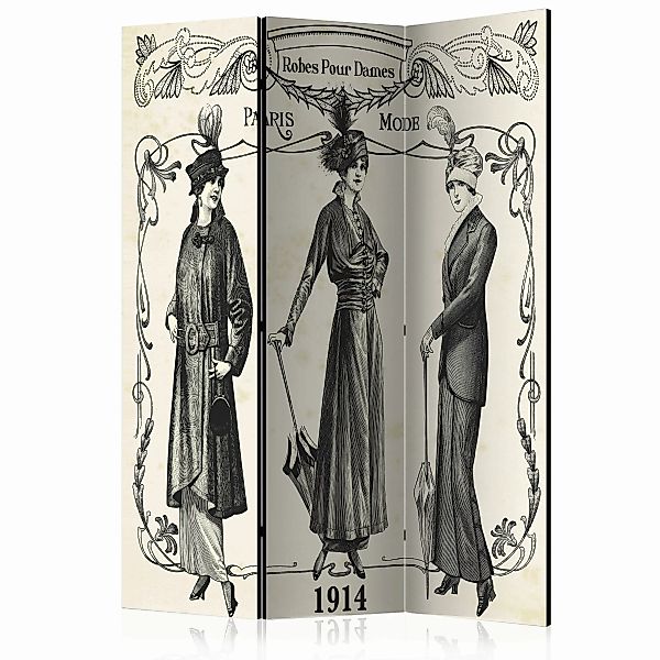 3-teiliges Paravent - Dress 1914 [room Dividers] günstig online kaufen