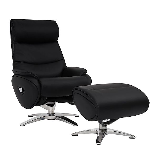 MCW Relaxsessel mit Hocker K98 Schwarz günstig online kaufen