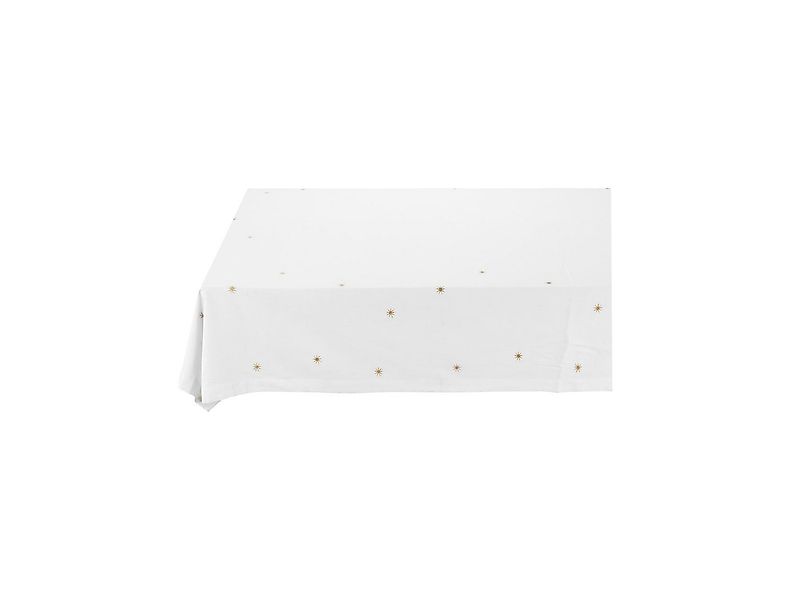 PiP Studio Tischdecke Dot Delight Tischdecke mit Stickerei Sterne gold 160x günstig online kaufen