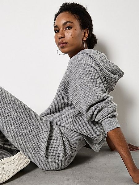 Apricot Strickpullover Strick-Hoodie mit Kanguru-Tasche günstig online kaufen