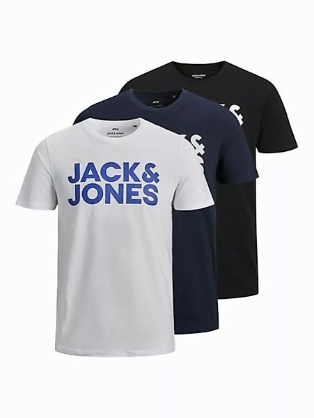 Jack & Jones Rundhalsshirt JJECORP LOGO TEE SS O-NECK 3PK MP NOOS (Packung, günstig online kaufen