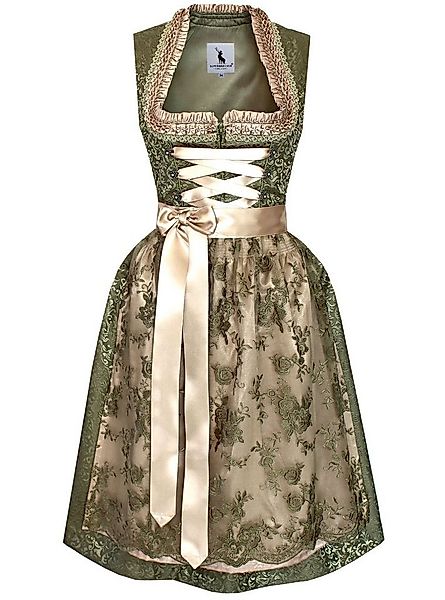 Alpenmärchen Dirndl Dirndl Florentina in Grün und Creme - ALM946 günstig online kaufen