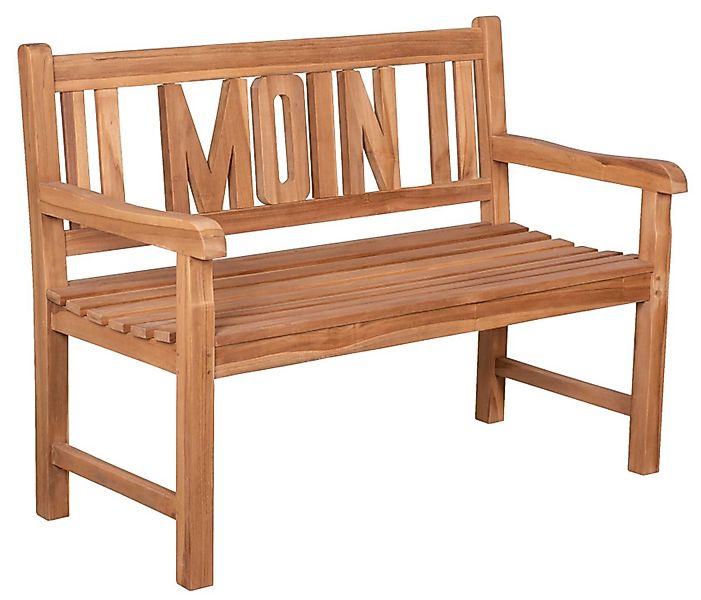 MR.DEKO Gartenbank Moin Teak 120 cm günstig online kaufen