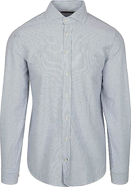 Steppin' Out Hemd Oxford Streifen Hellblau   - Größe XXL günstig online kaufen