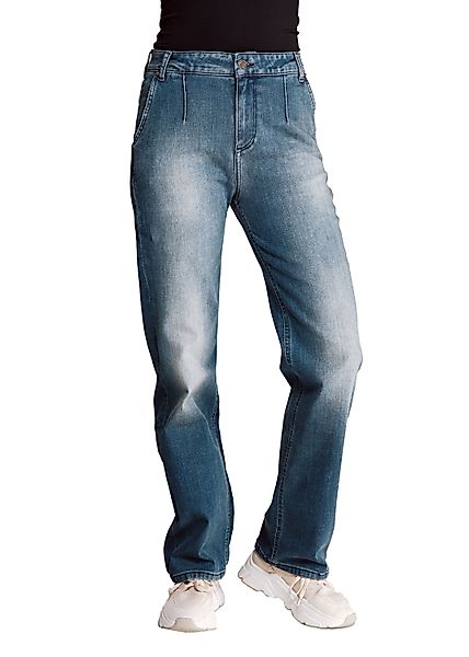 Zhrill 7/8-Jeans Jeans Schlaghose LOU Blue günstig online kaufen