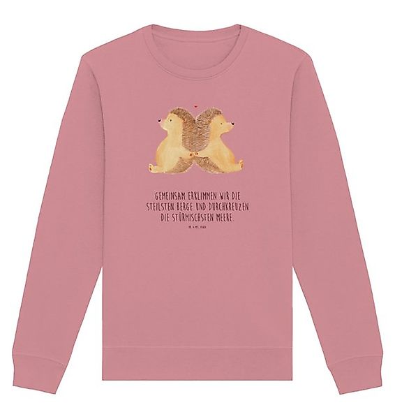 Mr. & Mrs. Panda Longpullover Igel händchenhaltend Größe XL - Canyon Pink - günstig online kaufen