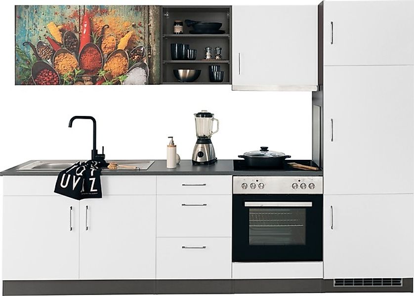 KOCHSTATION Küchenzeile »KS-Paris – Küchen mit einzigartigen Fotomotiven au günstig online kaufen