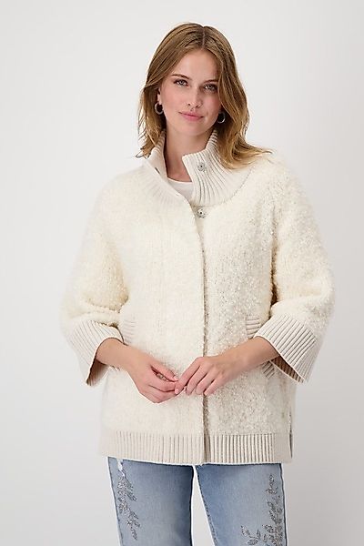 Monari Strickfleecejacke Ein kuscheliges Cape, das günstig online kaufen