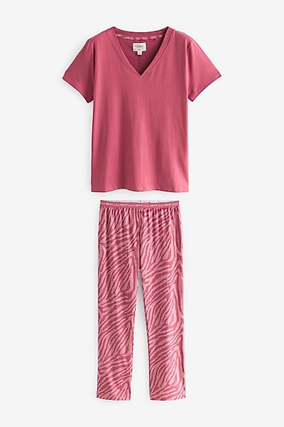 Next Pyjama Kurzärmeliger Baumwoll-Pyjama (2 tlg) günstig online kaufen