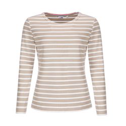 modAS Langarmshirt Damen Langarm-Shirt mit Streifen günstig online kaufen