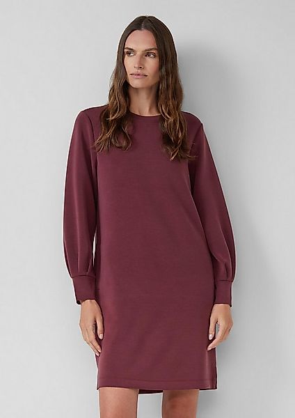 s.Oliver Midikleid Kleid Scuba-Kleid mit weitem Arm und Eingrifftaschen günstig online kaufen