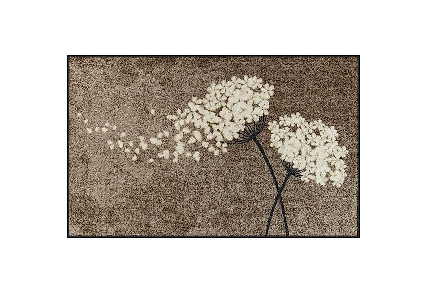 Salonloewe Fußmatte Fußmatte 75x120 Wishfull Blossom taupe beige, Eingangsm günstig online kaufen