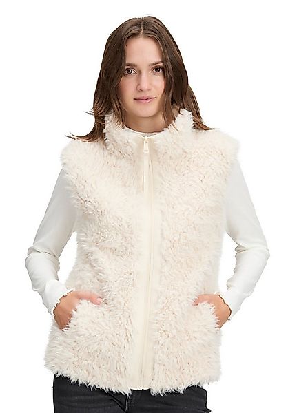 Betty&Co Plüschweste Damen Kunstfell-Weste mit Stehkragen günstig online kaufen