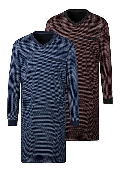 le jogger Nachthemd, (2 tlg.), in bequemer Weite günstig online kaufen