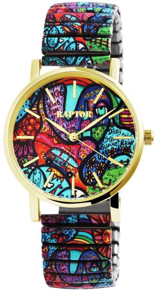 Raptor Quarzuhr Colorful Edition mit Edelstahlzugarmband, günstig online kaufen