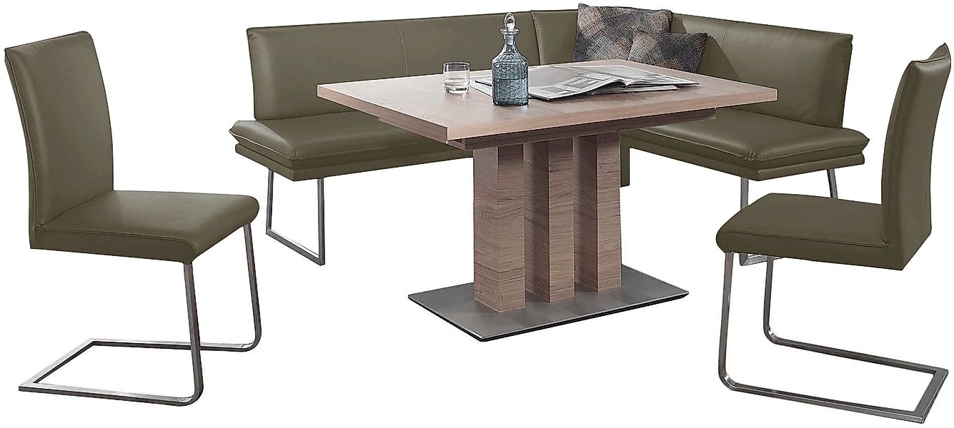 K+W Komfort & Wohnen Essgruppe »Santos III« 4 Stk. tlg. gepolsterte Eckbank günstig online kaufen
