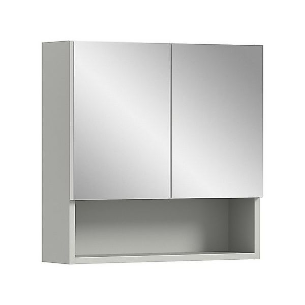 freiraum Badezimmerspiegelschrank in Hellgrau - 55x55x17cm (BxHxT) günstig online kaufen