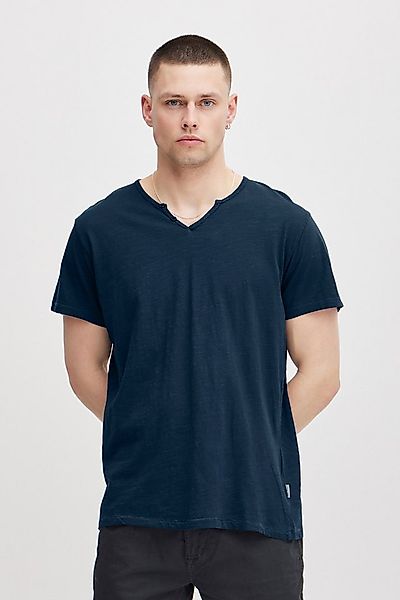 Blend T-Shirt BHAshton split neck tee mit Deko-Knopfdetail am Ausschnitt günstig online kaufen