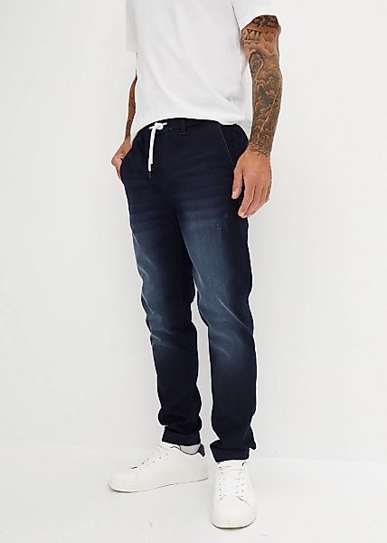 bonprix Jogg Pants "Regular Fit Jeans-Jogger mit Komfortbund, Straight" Reg günstig online kaufen