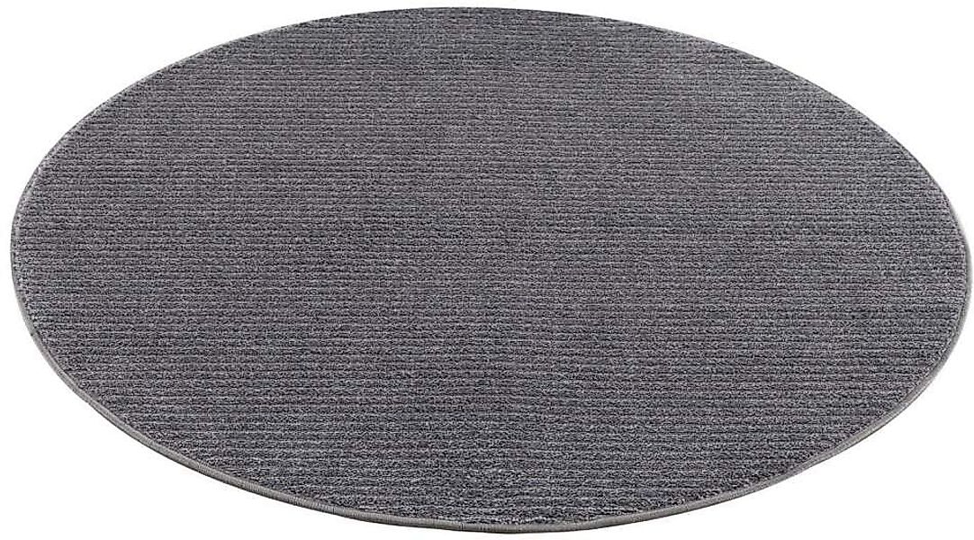 Carpet City Teppich »Friseé-Teppich FANCY900«, rund, 12 mm Höhe, Kurzflor, günstig online kaufen