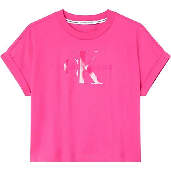 Calvin Klein Jeans Tonal Monogram Kurzärmeliges T-shirt M Party Pink günstig online kaufen