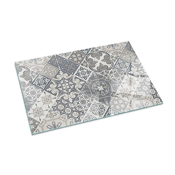 Tulup Glasplatte für Kamin Dekoratives Mosaikmuster Glas unter Kamin Rechte günstig online kaufen