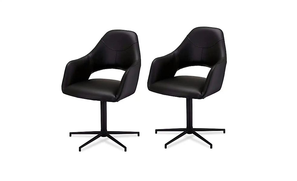 Furnhouse Esszimmerstuhl 2er-Set  Luna ¦ schwarz ¦ Maße (cm): B: 59 H: 89 S günstig online kaufen