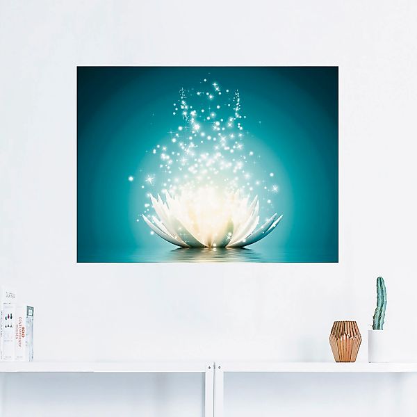 Artland Wandbild "Magie der Lotus-Blume", Blumen, (1 St.), als Alubild, Out günstig online kaufen