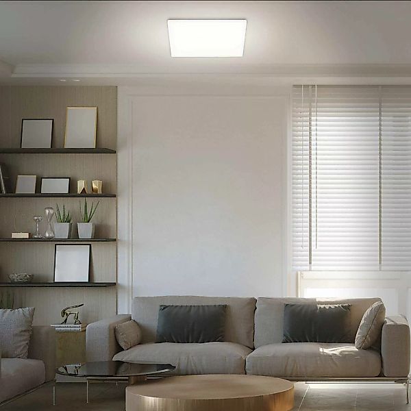 LED-Deckenleuchte Slim, eckig 42 x 42 cm günstig online kaufen