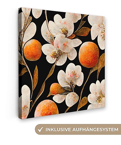 OneMillionCanvasses® Leinwandbild Blumen - Weiß - günstig online kaufen