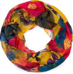styleBREAKER Loop Loop mit Blumen Muster, günstig online kaufen