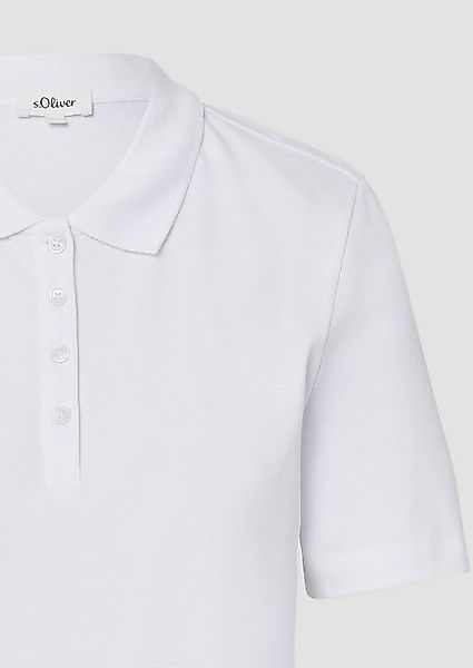 s.Oliver Poloshirt Verkürztes Poloshirt aus Baumwollpiqué günstig online kaufen