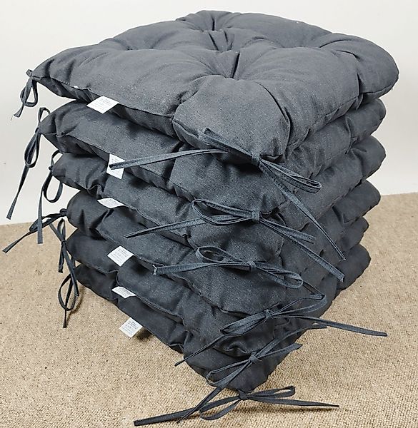 Rattani Stuhlkissen 6x Stuhlkissen / Sitzkissen günstig online kaufen