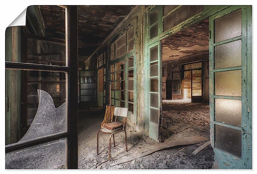 Artland Wandbild »Lost Place - Stuhl - verlassene Orte«, Gebäude, (1 St.), günstig online kaufen