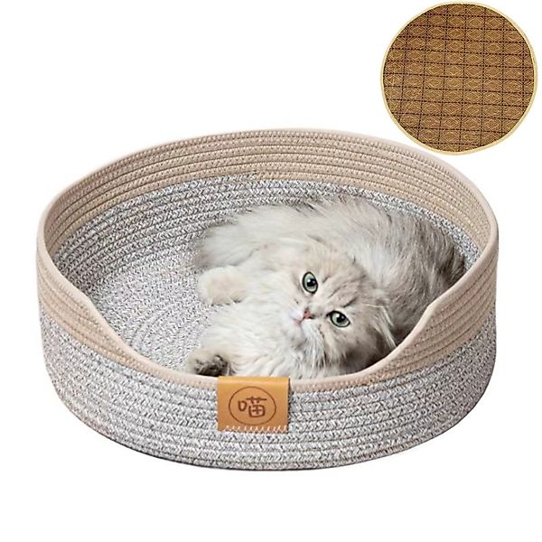 ibettertec Tierbett Tierbett, Katzenbett, Handgewebtes Katzenbett günstig online kaufen