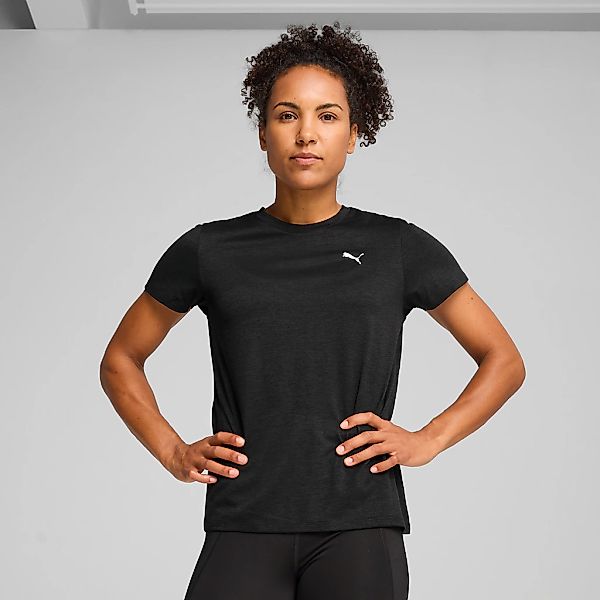 PUMA Trainingsshirt "W TAD ESSENTIAL HEATHER TEE" gerade Passform mit Seite günstig online kaufen
