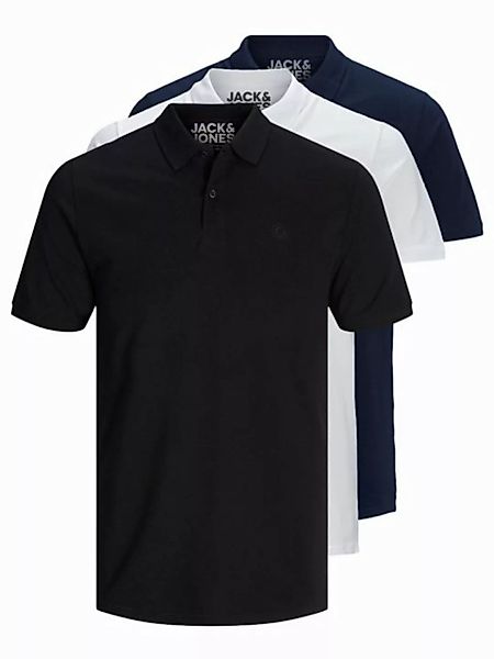 Jack & Jones Poloshirt Basic (3-tlg., 3er Pack) slimfit / figurbetont gesch günstig online kaufen