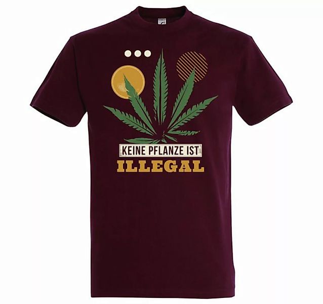 Youth Designz T-Shirt Keine Pflanze ist Illegal Herren T-Shirt mit trendige günstig online kaufen