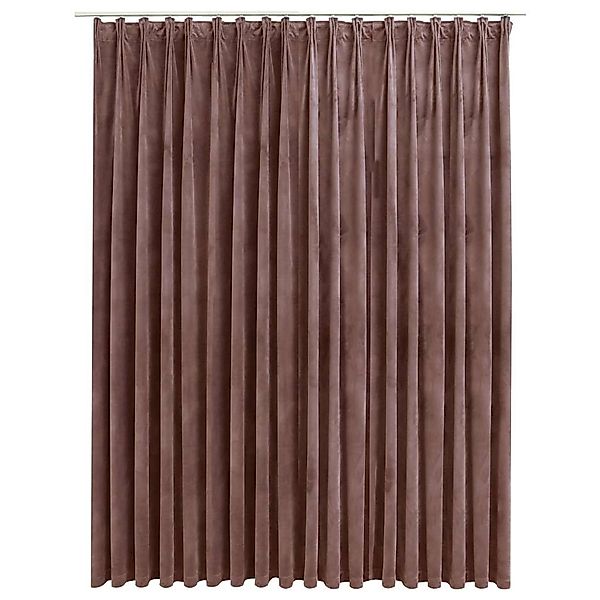 vidaXL Verdunkelungsvorhang mit Haken Samt Antik-Rosa 290 x 245 cm 134527 günstig online kaufen