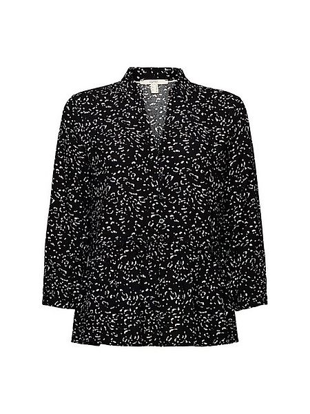 Esprit Langarmbluse Bluse mit Rüschenkante, LENZING™ ECOVERO™ günstig online kaufen