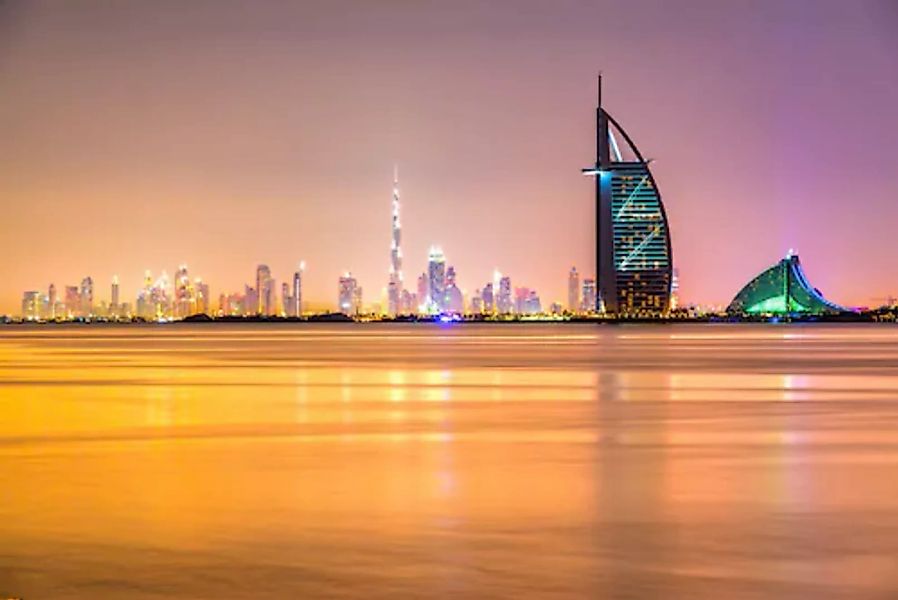 Papermoon Fototapete »DUBAI SKYLINE-EMIRAT BURJ AL ARAB« günstig online kaufen