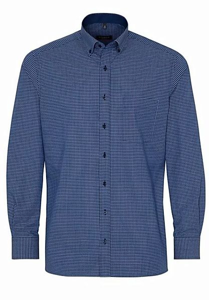 Eterna Klassische Bluse ETERNA MODERN FIT Langarm Hemd dunkelblau popeline günstig online kaufen