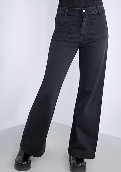 Please Jeans Schlaghose aus hochwertigem Baumwollmix günstig online kaufen