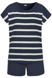 s.Oliver Shorty 2 Stk. tlg., mit garngefärbten Streifen im Oberteil günstig online kaufen