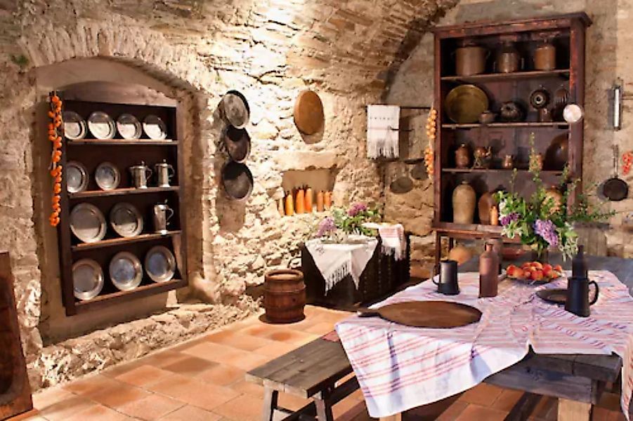 Papermoon Fototapete »Alte Küche des Schlosses« günstig online kaufen